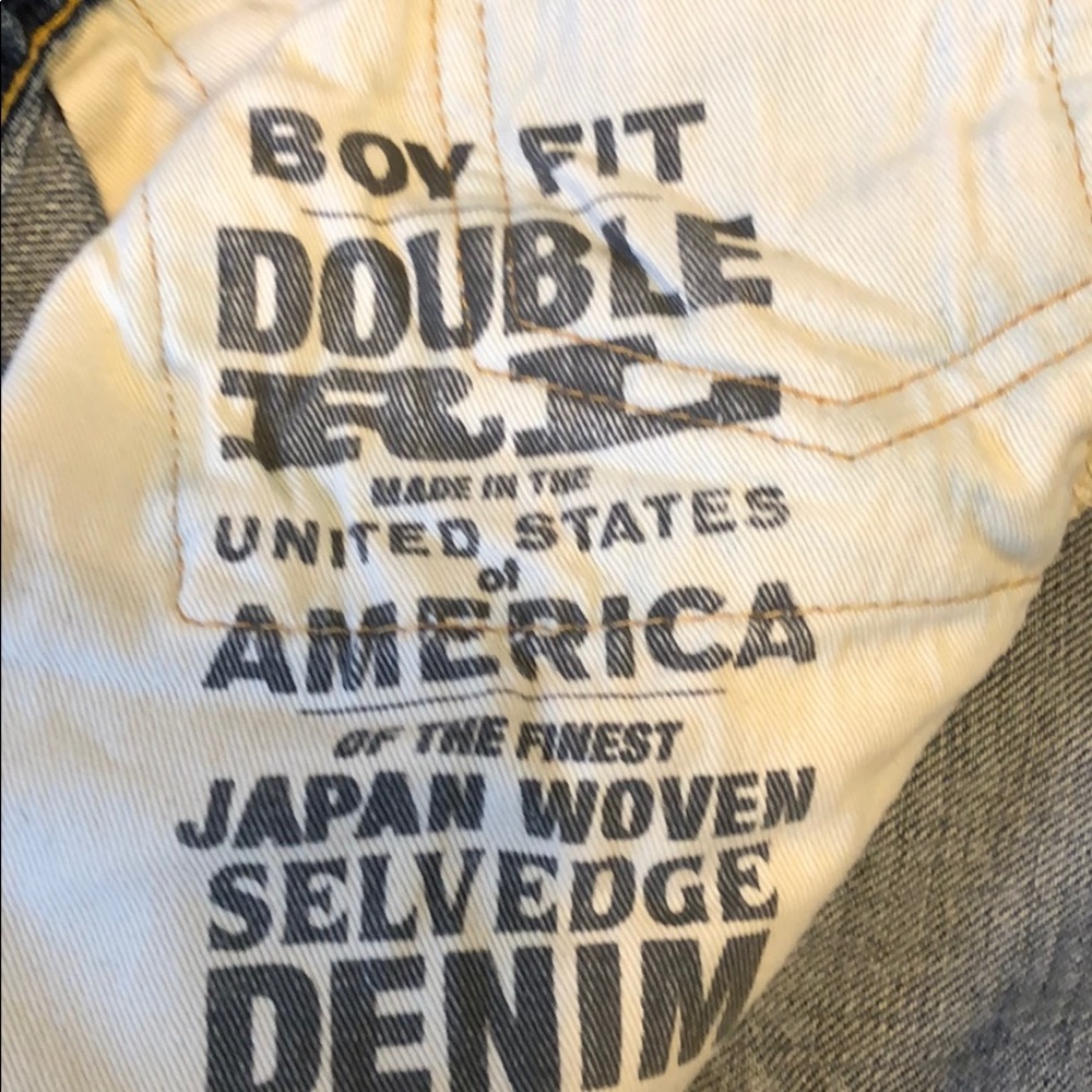 Double RL Boy Fit Sledge Denim. 28” Waist. - Picture 8 of 8